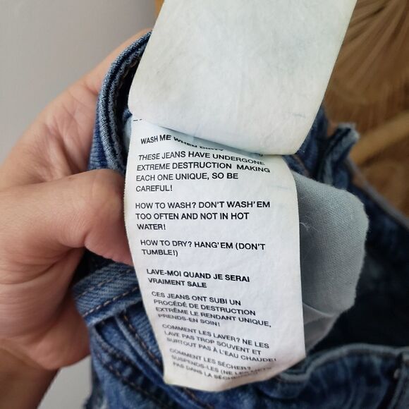 Garage Mom Jeans Distressed 3 - Picture 6 of 8